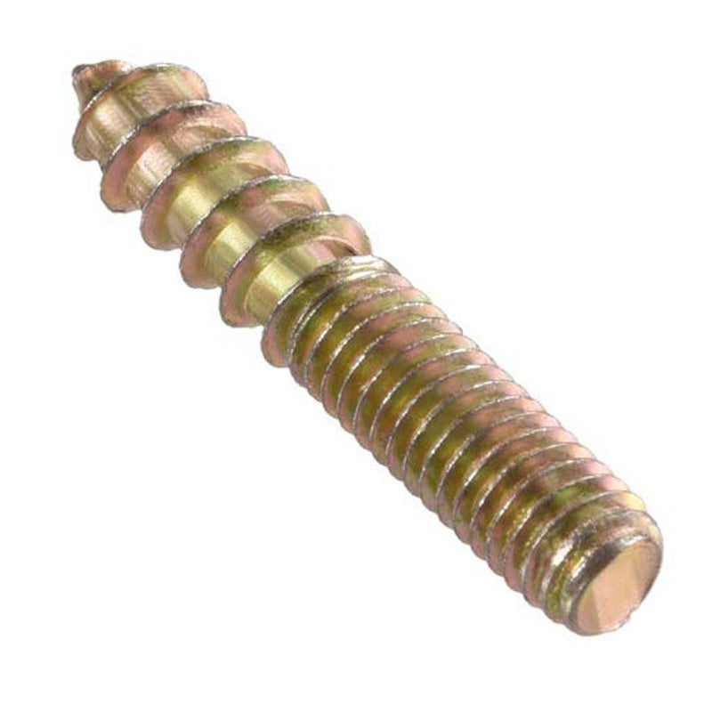TOP-VIGOR 20Pcs M6x35mm Hanger Bolts, Double Headed Bolts Self Tapping Screw, Double Ended Dowel Screws, Screw Dowels Hanger, Threaded Lag Wood Screws and Machine Bolts for Wood Joint Furniture - Image 3